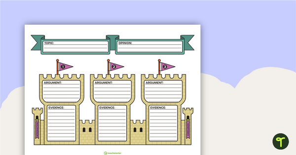 Go to Opinion Planning Template – Castle teaching resource