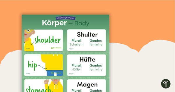 Body – German Language Flashcards teaching resource