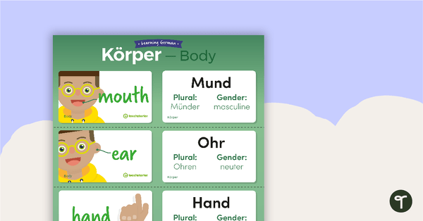 Body – German Language Flashcards teaching resource