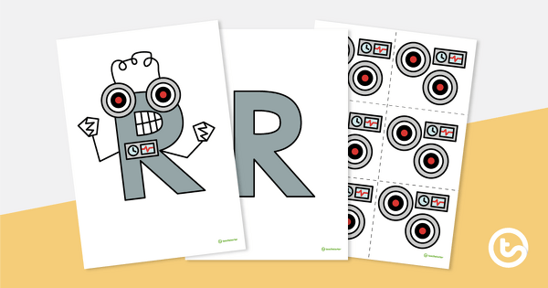 Letter Craft Activity - 'R' is For Robot teaching resource