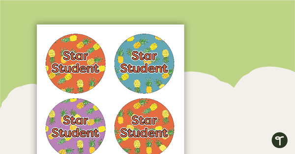 Go to Pineapples - Star Student Badges teaching resource