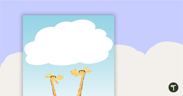 Giraffes - Diary Cover teaching resource