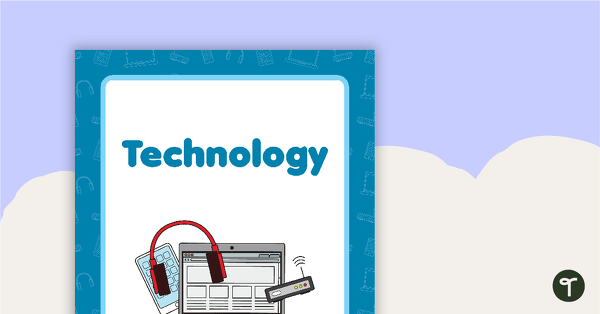 Technology Book Cover - Version 2 teaching resource