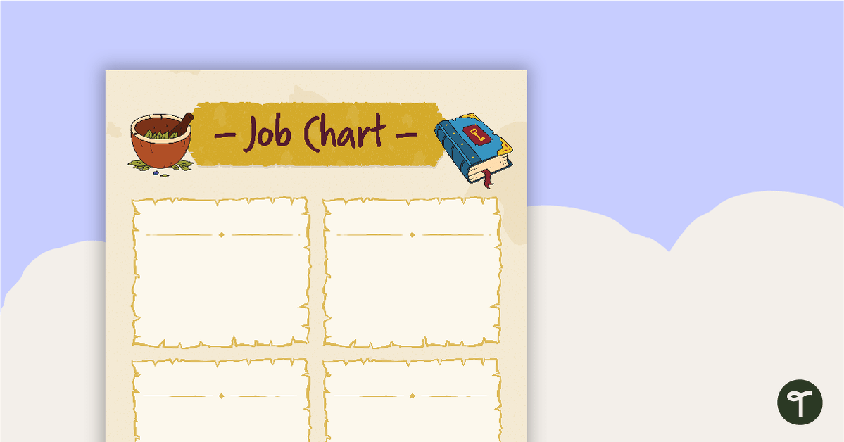 Sorcerer Supplies – Job Chart teaching resource