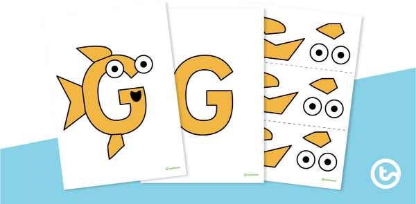 转到字母工艺活动 - “ G”是金鱼（版本2）教学资源