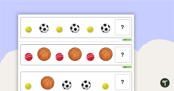 Pattern Activity Cards - Sport teaching resource