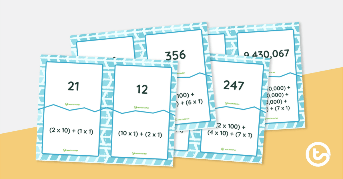 Expanded Notation Puzzles - Whole Numbers teaching resource