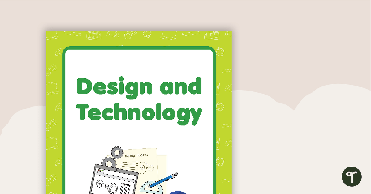 Design and Technology Book Cover - Version 2 teaching resource