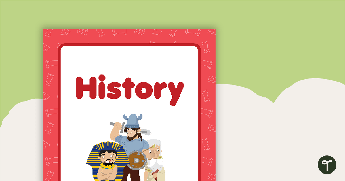 History Book Cover - Version 1 teaching resource