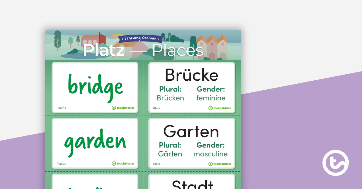Places – German Language Flashcards teaching resource