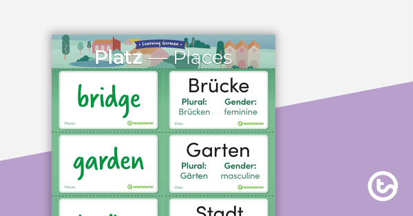 Go to Places – German Language Flashcards teaching resource