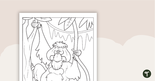 Go to Orangutan Colouring in Sheet teaching resource