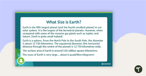 Celestial Bodies - The Earth PowerPoint teaching resource