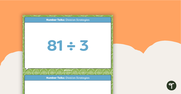 Go to Number Talks - Division Strategies Task Cards teaching resource