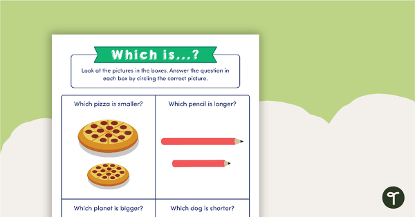 Which is...? - Observable Properties Worksheet teaching resource