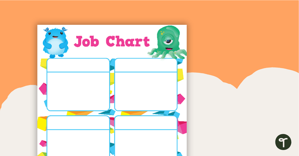 Monster Madness - Job Chart teaching resource