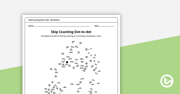 Go to Complex Dot-to-dot – Skip Counting by Twos (Seahorses) – Worksheet teaching resource