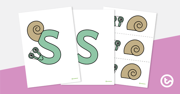 Letter Craft Activity - 'S' is For Snail teaching resource