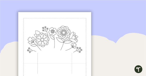 Mother's Day Pop Up Card Template teaching resource