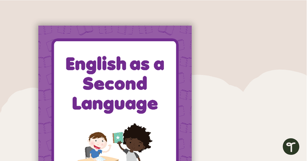 English as a Second Language Book Cover - Version 1 teaching resource