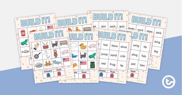 Go to BUILD IT! CVC, CCVC, and CVCC Words teaching resource