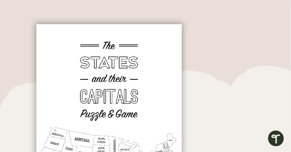 Preview image for The States and Their Capitals Puzzle - teaching resource