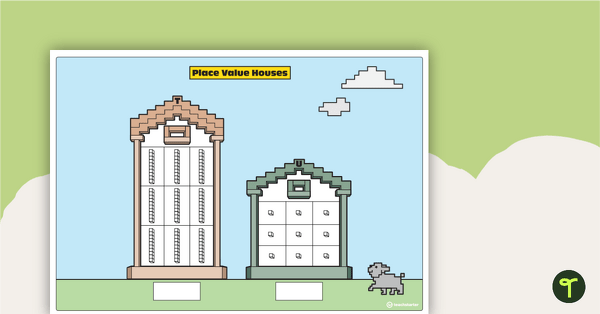 Go to 2-Digit Place Value Houses – Template teaching resource