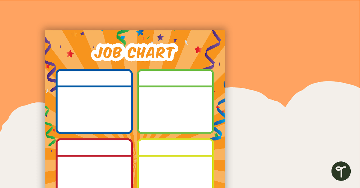 Let's Celebrate - Job Chart teaching resource