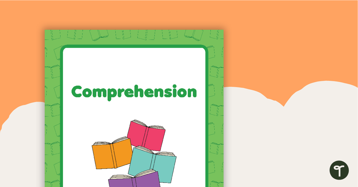 Comprehension Book Cover - Version 2 teaching resource