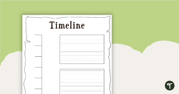History Timeline Template teaching resource
