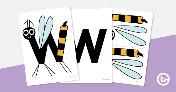 Preview image for Letter Craft Activity - ‘W’ is For Wasp - teaching resource