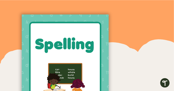 Go to Spelling Book Cover - Version 1 teaching resource