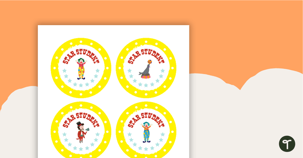 Go to Circus - Star Student Badges teaching resource