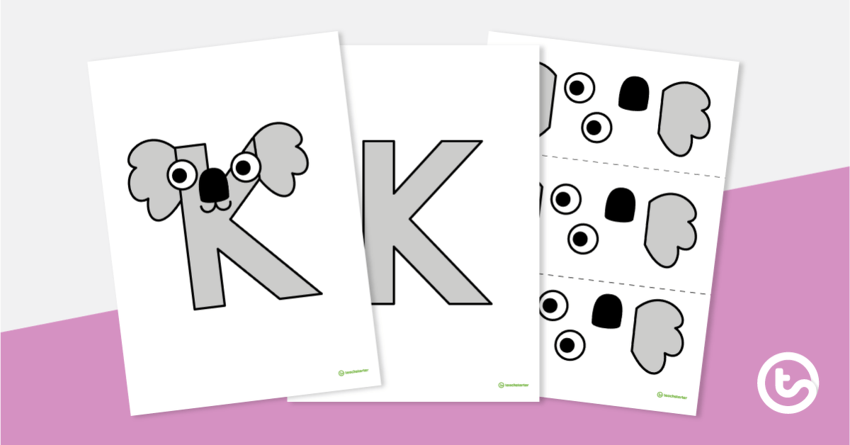 Letter Craft Activity - 'K' is For Koala teaching resource