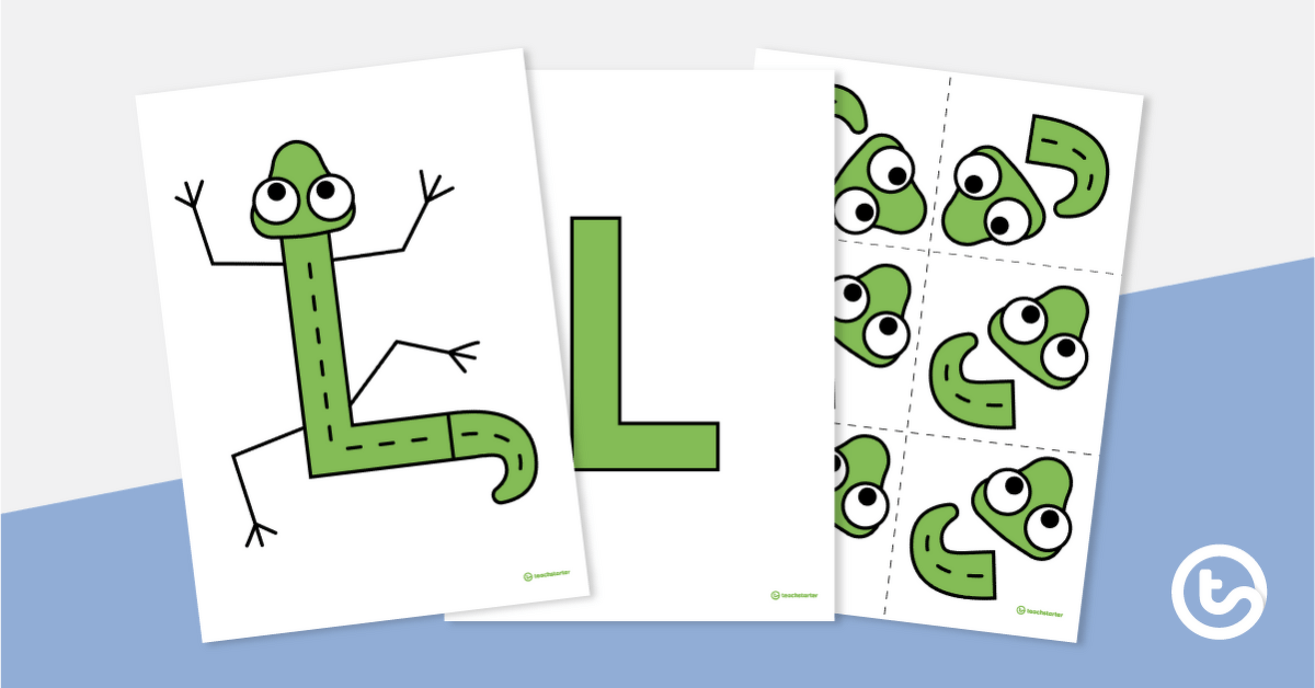 Letter Craft Activity - 'L' is For Lizard teaching resource