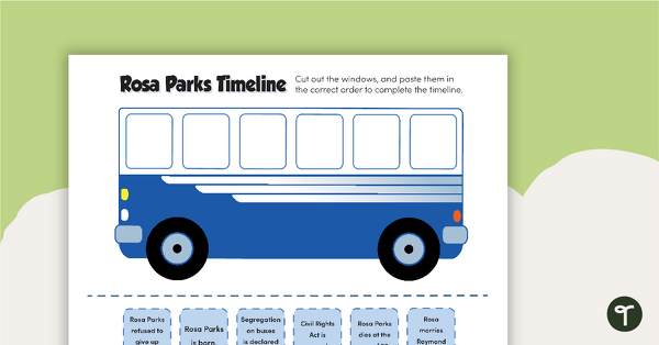 Go to Rosa Parks Timeline Activity teaching resource