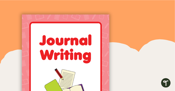 Journal Writing Book Cover - Version 2 teaching resource