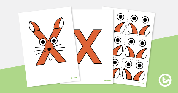 Preview image for Letter Craft Activity - 'X' is For Fox - teaching resource