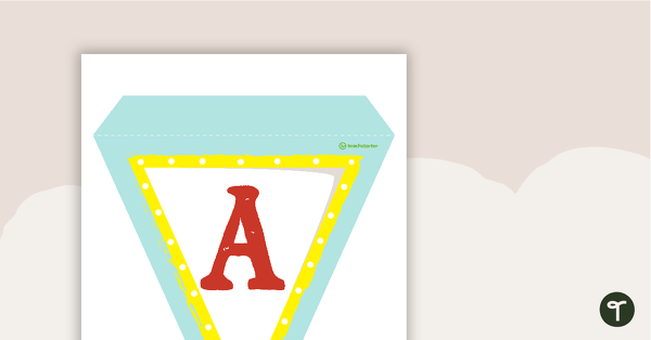 Circus - Letters and Number Bunting teaching resource
