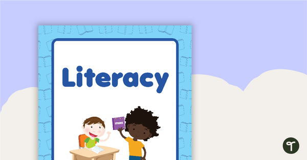 Literacy Book Cover - Version 1 teaching resource