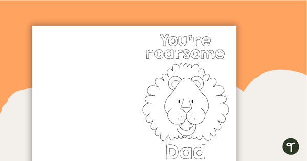 Daddy You're Roarsome Card