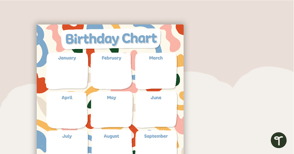 Go to Abstract Pattern – Happy Birthday Chart teaching resource