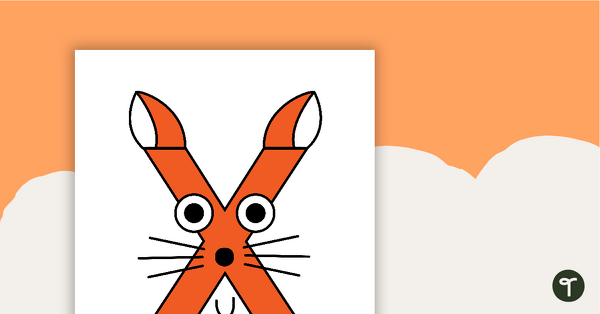Preview image for Letter Craft Activity - 'X' is For Fox - teaching resource