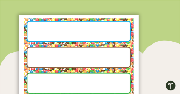 Preview image for Chocolate Buttons - Tray Labels - teaching resource