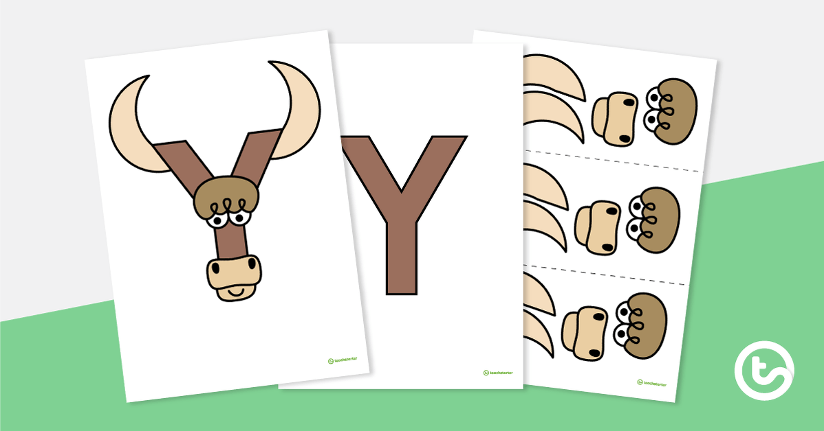 Letter Craft Activity - ‘Y’ is For Yak teaching resource