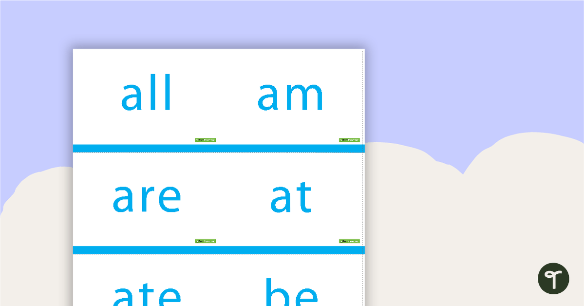 Dolch Sight Word Flashcards - Primer teaching resource