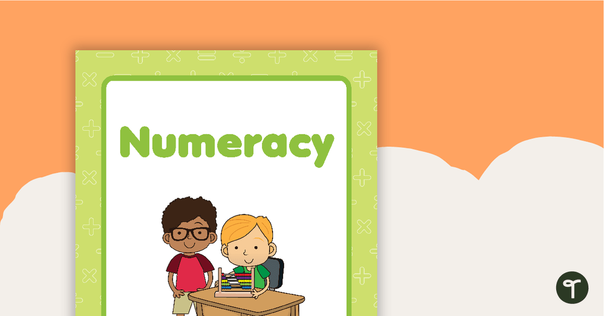 Numeracy Book Cover - Version 1 teaching resource