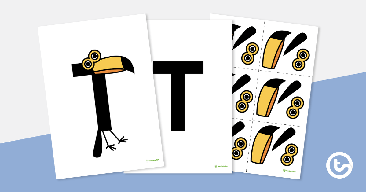 Letter Craft Activity - 'T' is For Toucan teaching resource