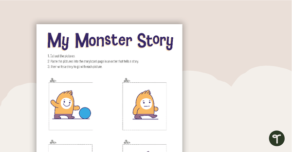 Go to My Monster Story Template teaching resource