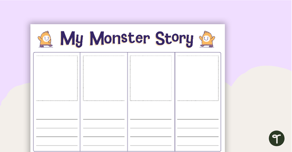 My Monster Story Template teaching resource